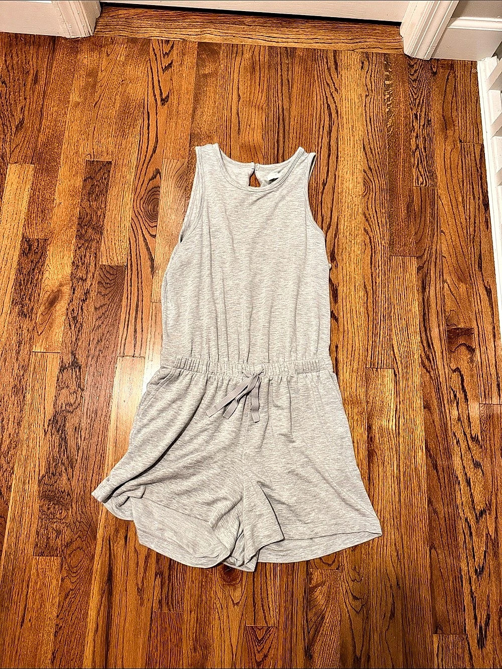 Gray Sleeveless Romper